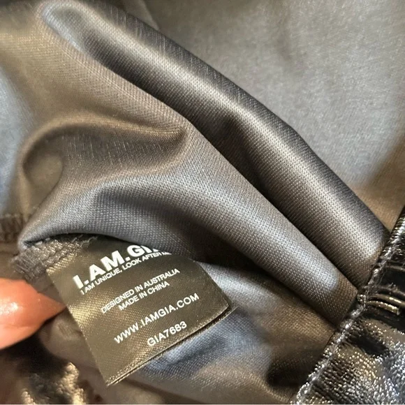 I.AM.GIA Nikole Black Faux Leather Pants Size: Large - Picture 7 of 16